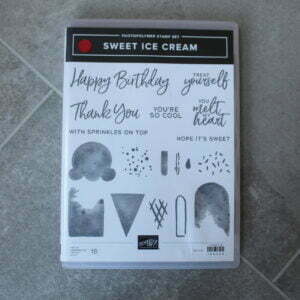 Sweet Ice cream stamp and punch set - used