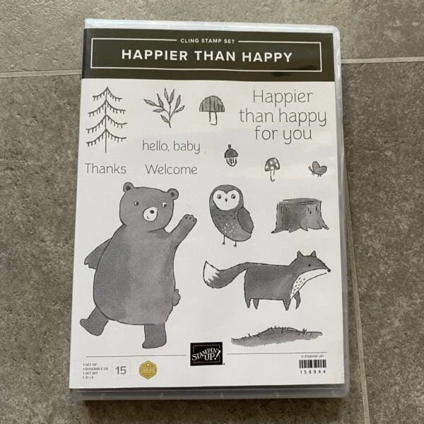 Happier than Happy Stamps and Happy Forest Dies - retired