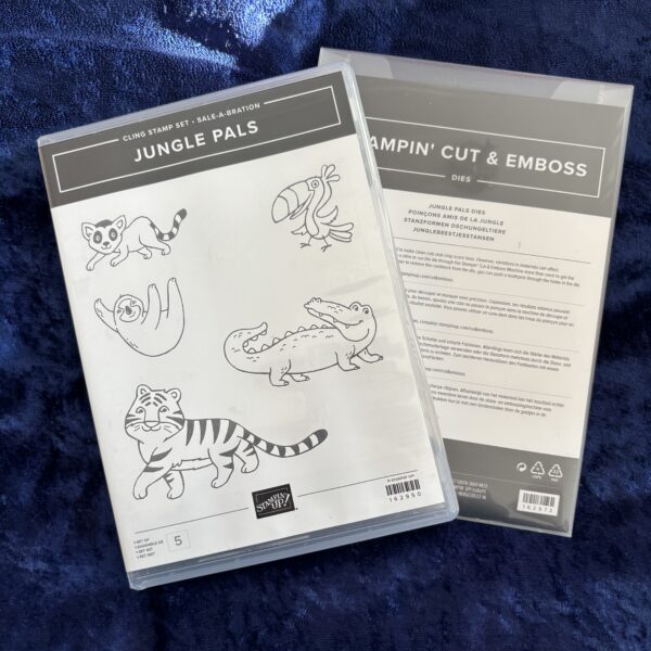Jungle Pals stamp and Dies