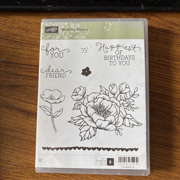 Birthday Blooms Stamp set - used