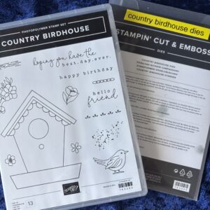 Country Birdhouse Stamps set and co-ordinating dies