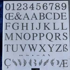 Classic Letters Stampset