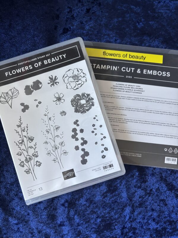 Flowers of Beauty stamp and die set